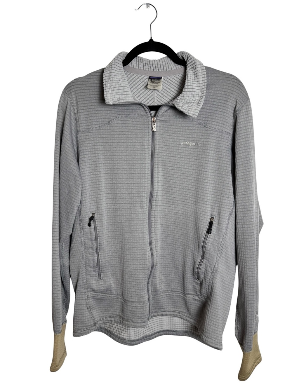 Patagonia Men’s R1 Full Zip Grid Fleece Jacket Grey Medium 40125